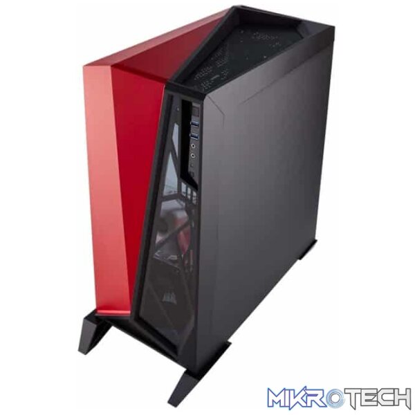 Corsair Carbide series spec Omega Red & Black Windowed ATX PC Chassis - Image 4